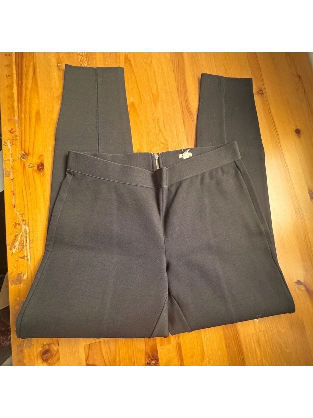 Jcrew black dress leggings with zipper size 6